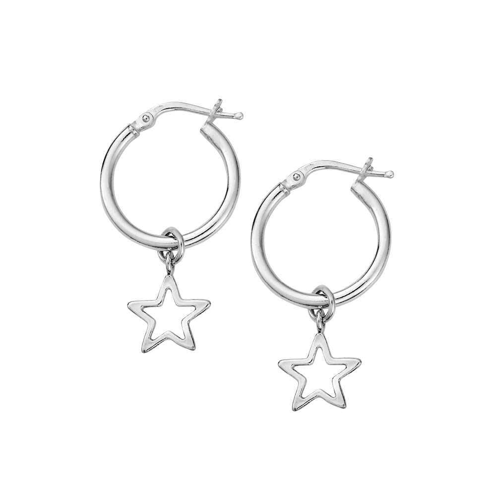 Open Star Hoop Earrings | ChloBo