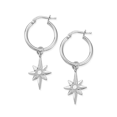 Lucky Star Hoop Earrings