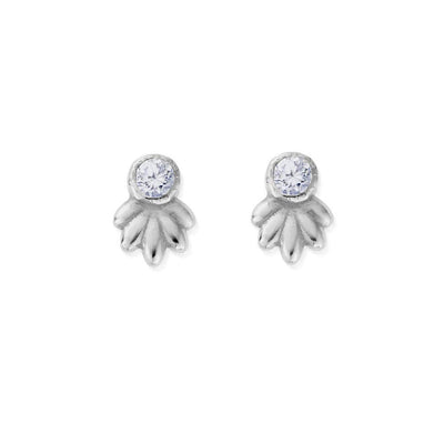 Glistening Flower Bud Stud Earrings | ChloBo