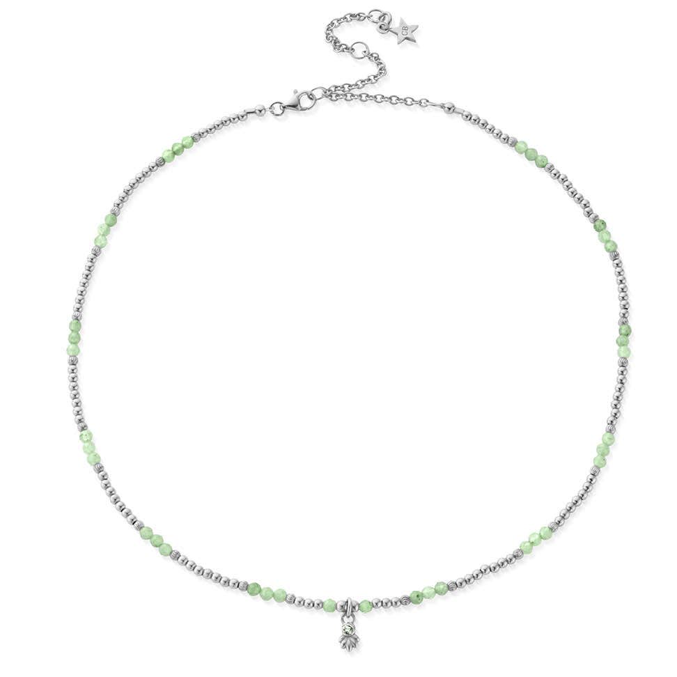 Glistening Flower Bud Aventurine Choker Necklace | ChloBo