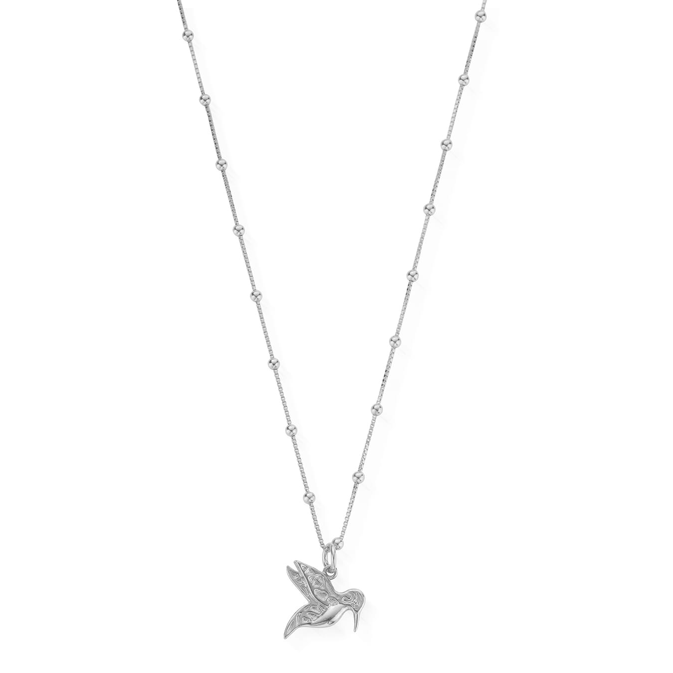 Bobble Chain Hummingbird Necklace