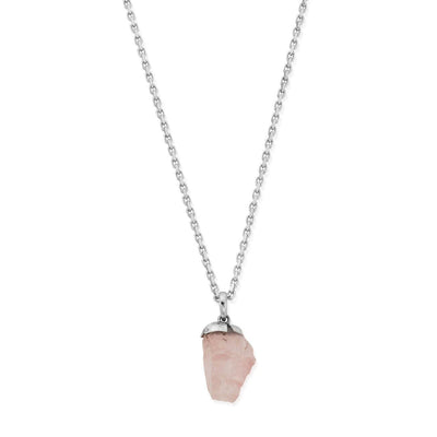 Rose Quartz Raw Nugget Necklace | ChloBo