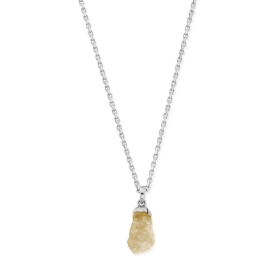 Citrine Raw Nugget Necklace | Citrine Stone |ChloBo