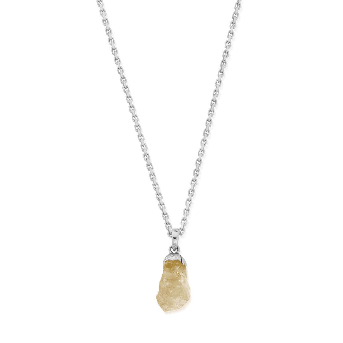 Citrine Raw Nugget Necklace | Citrine Stone |ChloBo