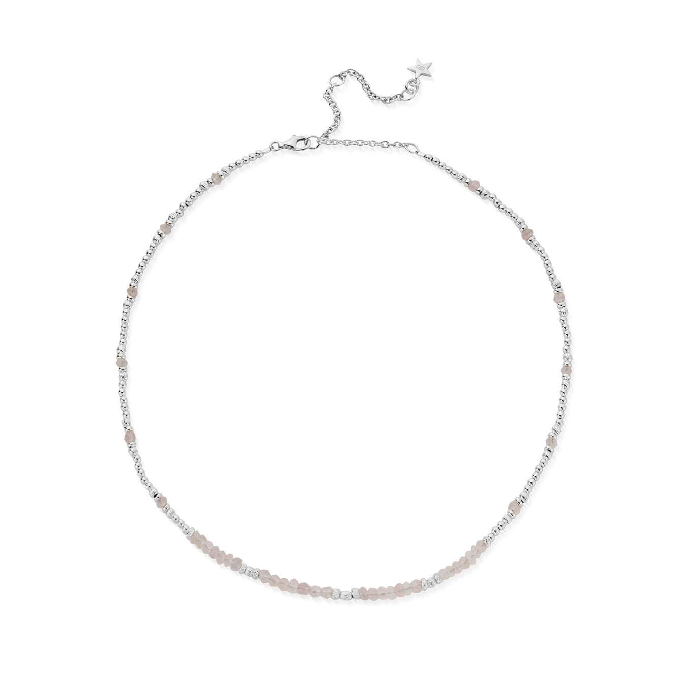 Summer of Love Rose Quartz Choker Necklace | ChloBo