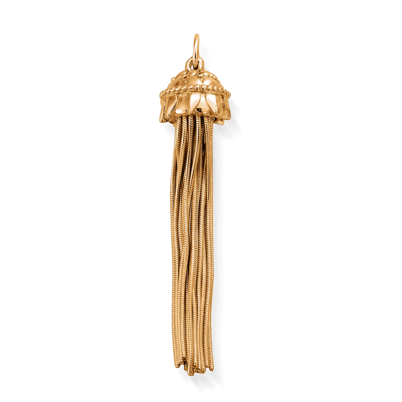 Gold XL Mandala Tassel Pendant
