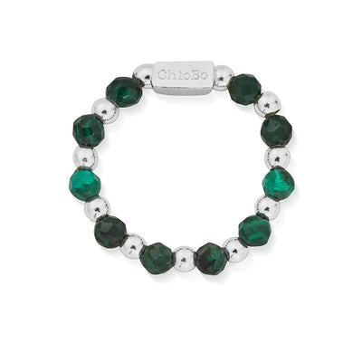 Malachite Ring of Protection | Beaded Ring | ChloBo