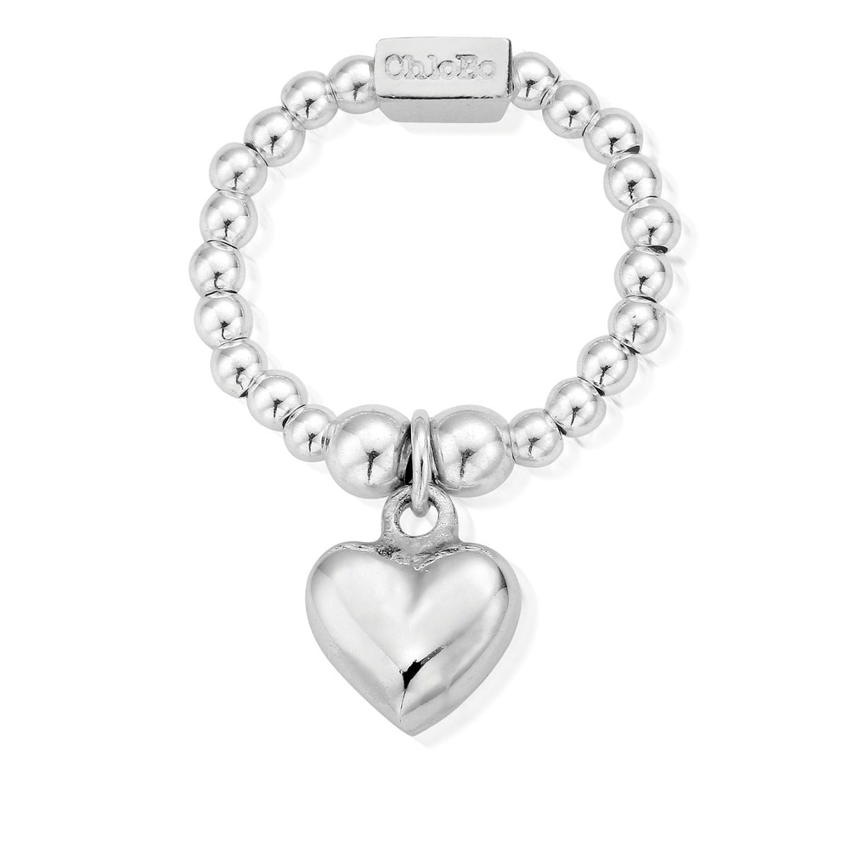 Mini Puffed Heart Ring | ChloBo Jewellery