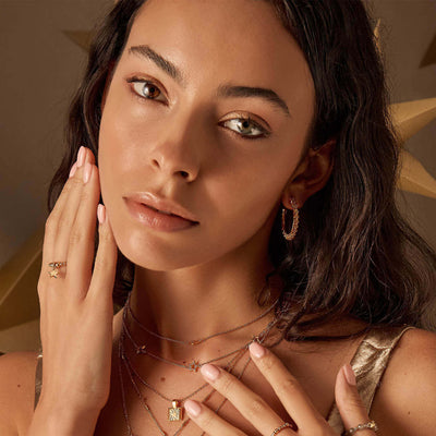 Moonbeam Hoop Earrings