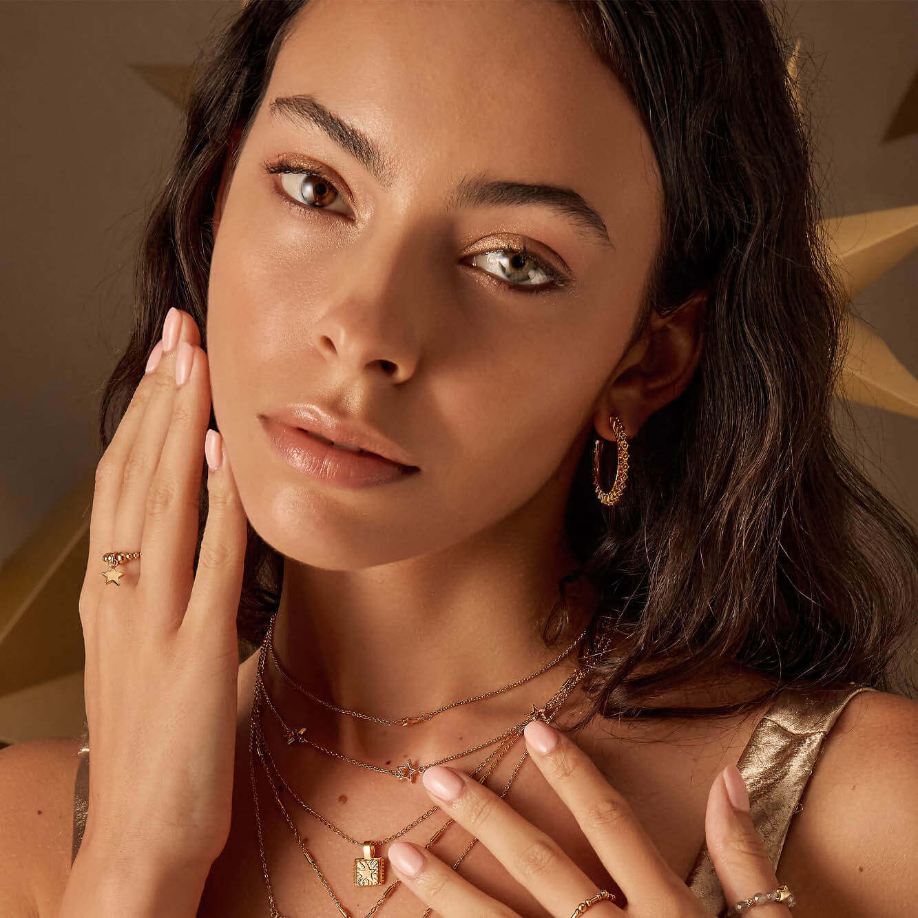 Moonbeam Hoop Earrings