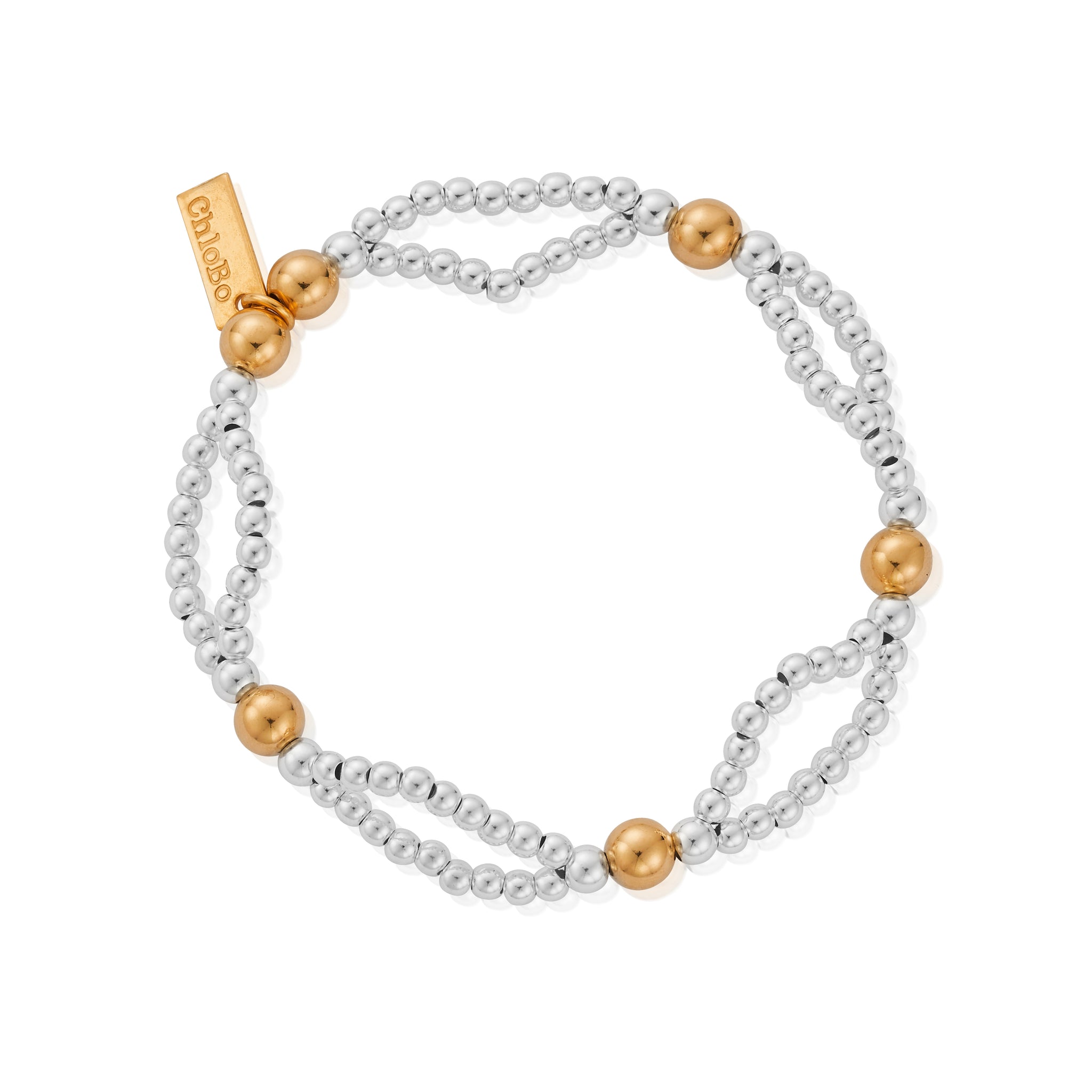 Mixed Metal Entwined Bracelet