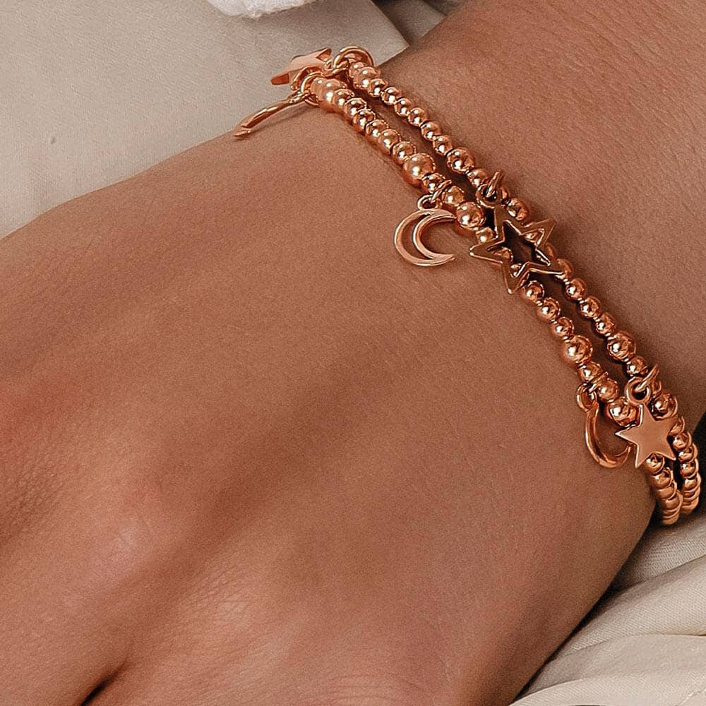 triple moon bracelet rose | ChloBo
