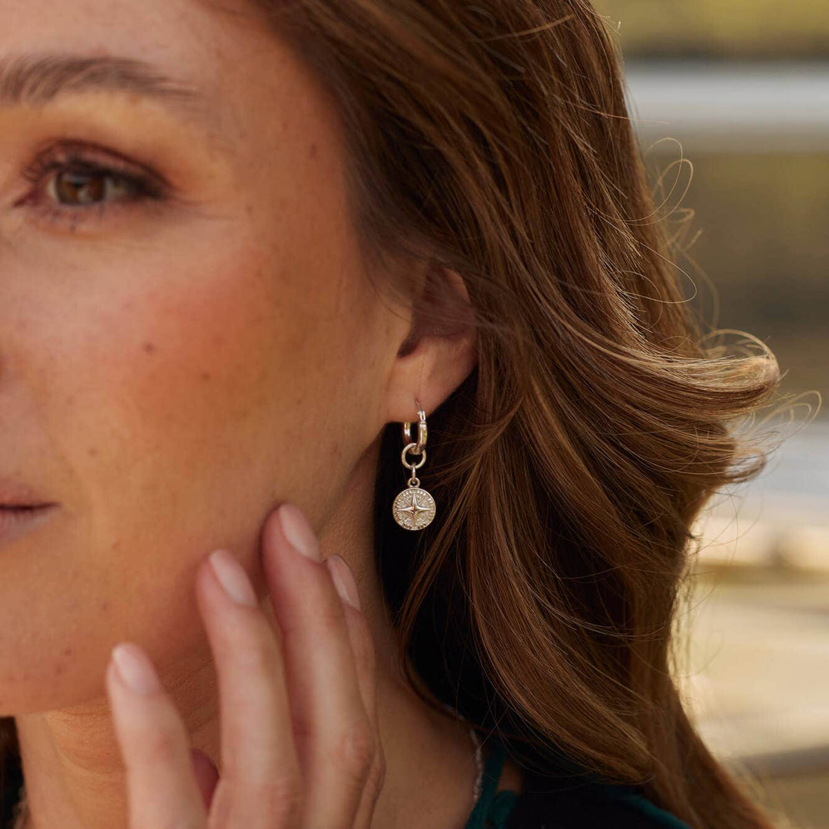 tranquil journey small hoop earrings | ChloBo