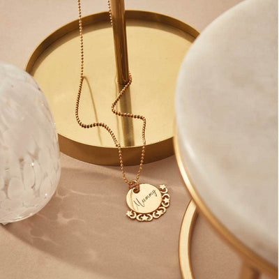 Personalised Diamond Cut Adjustable Necklace | ChloBo